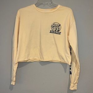 FRENCH PASTRY hello long sleeved crop top!